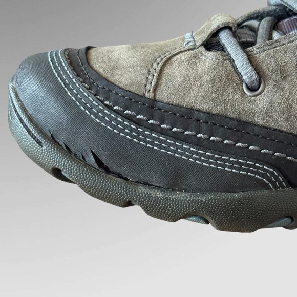 Merrell Mimosa Hiking Shoes Woman's 11 Lace Up Black/Gray Suede Low Top - Picture 8 of 12